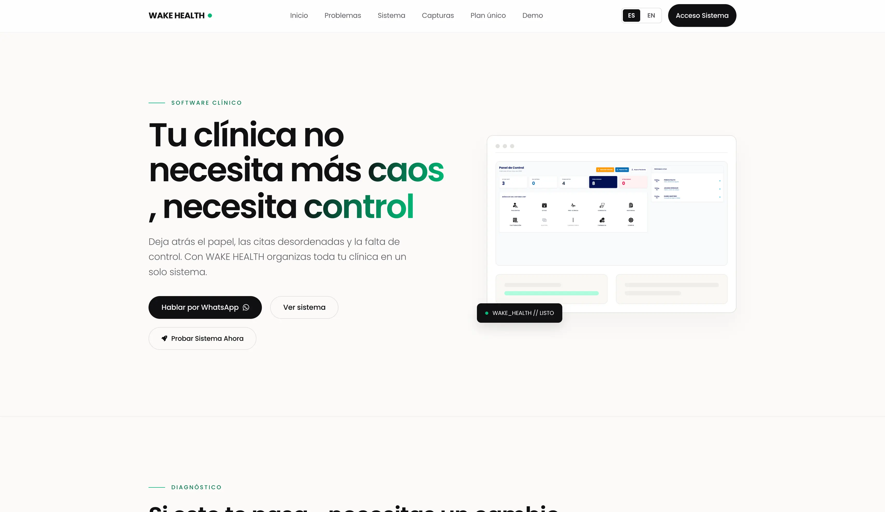 Captura 1 de Wake Health